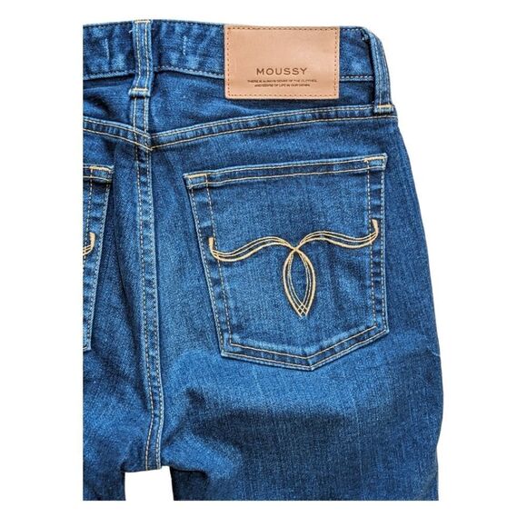 LIKE NEW MOUSSY Japan Women's Skinny Jeans Med Wash Size 25 - Picture 7 of 10